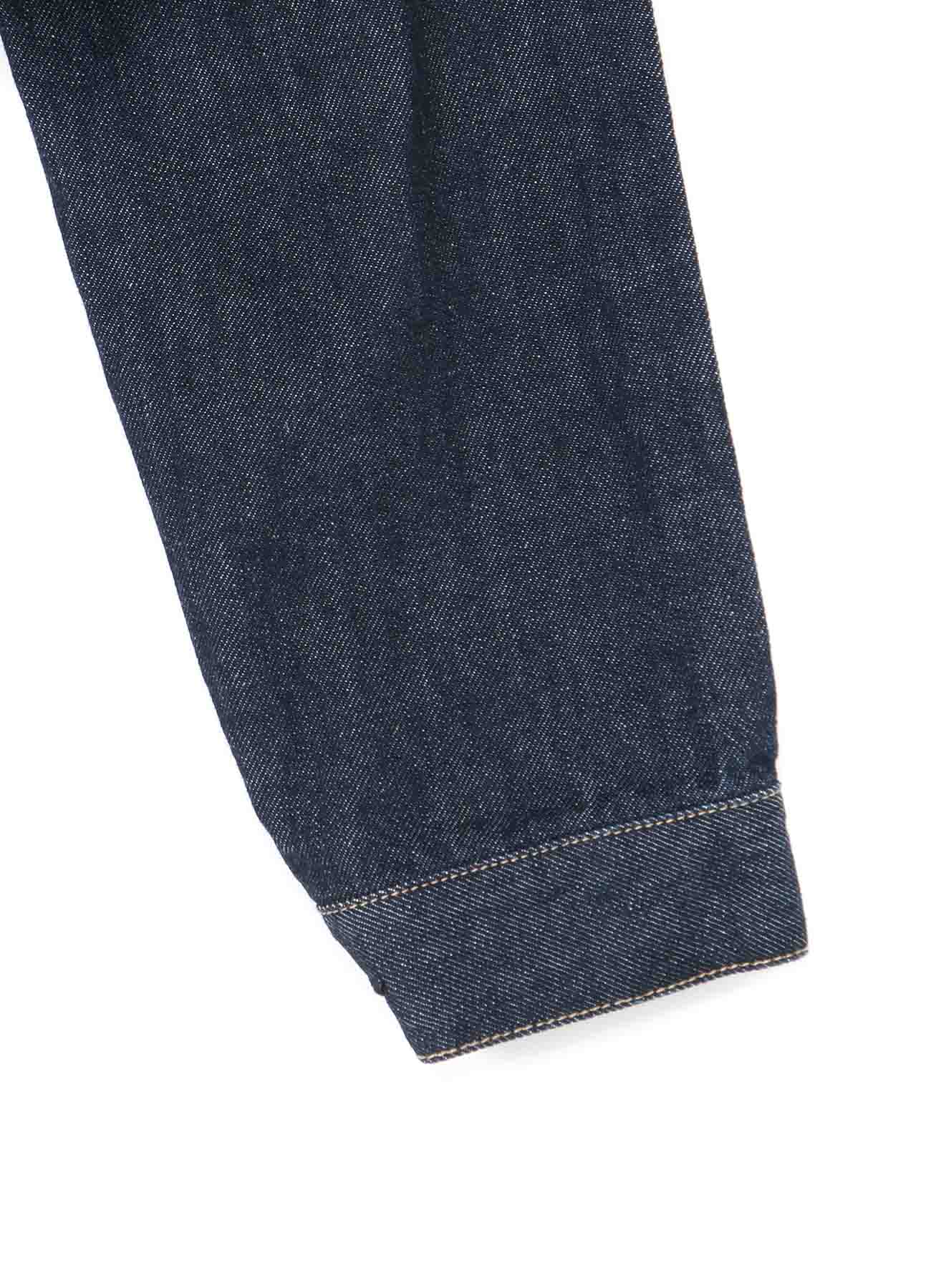 10 OZ UNEVEN YARN DENIM P.T SHORT BLOUSON