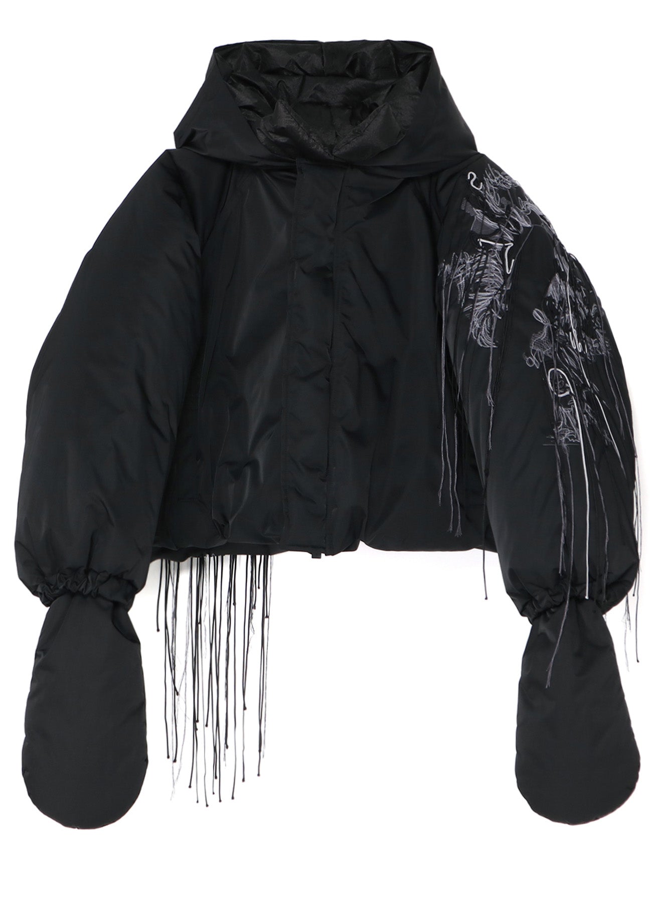 PE TWILL EMBROIDERY WITH MITTEN J