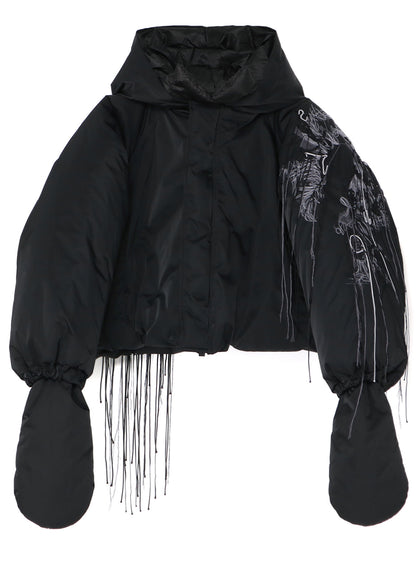 PE TWILL EMBROIDERY WITH MITTEN J