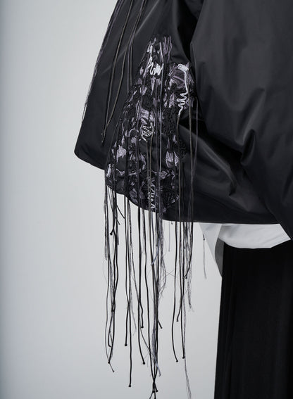 PE TWILL EMBROIDERY WITH MITTEN J