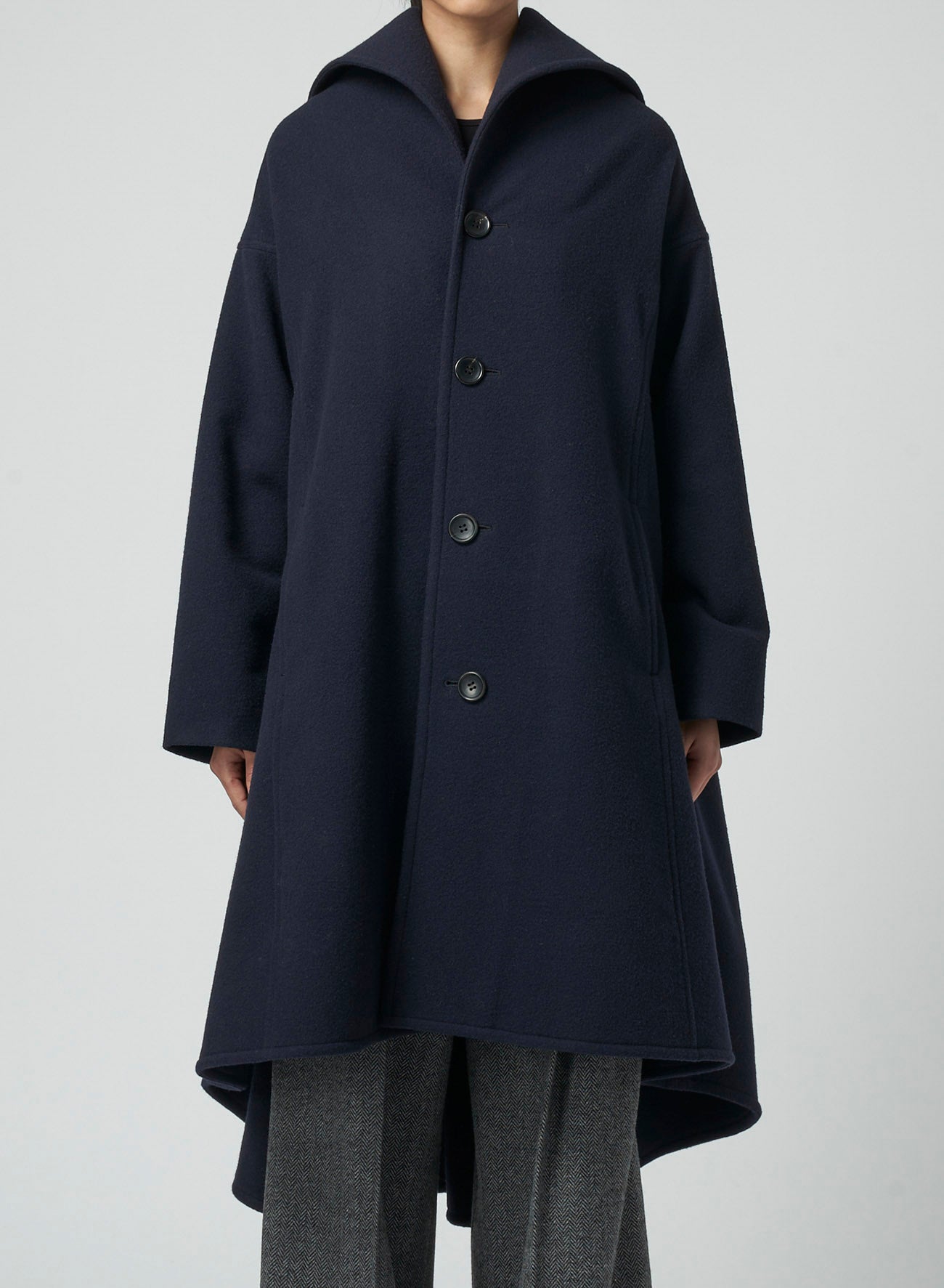 AIRY MOSSER B COLLAR FLARE COAT