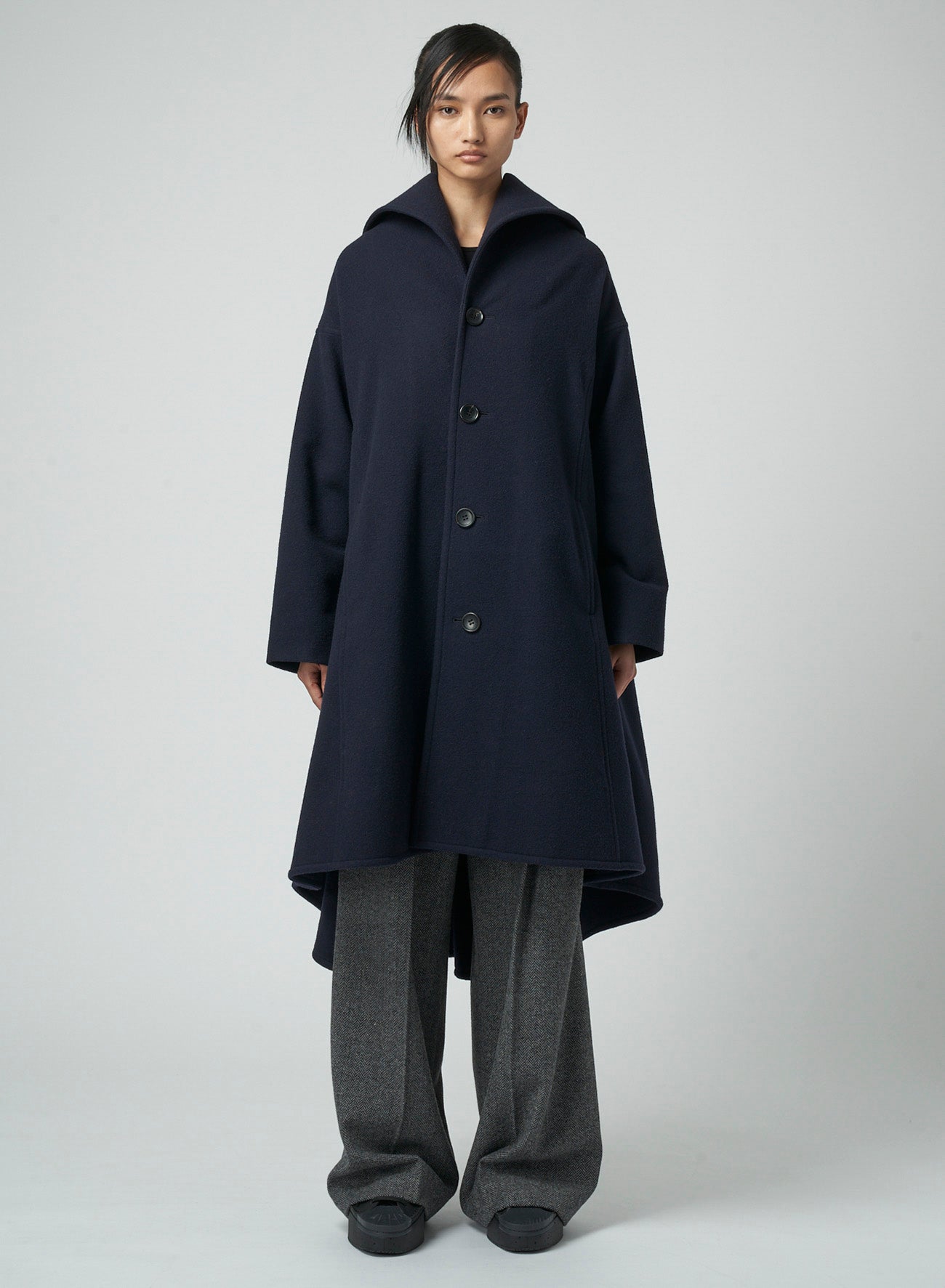 AIRY MOSSER B COLLAR FLARE COAT