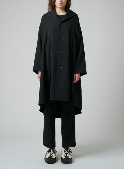 GABARDINE B COLLAR FLARE COAT