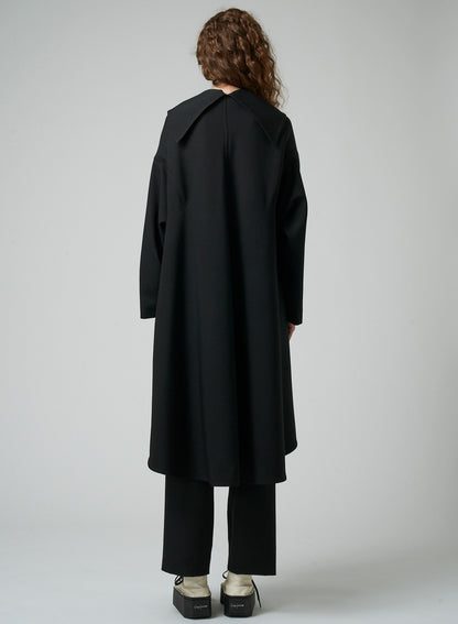 GABARDINE B COLLAR FLARE COAT