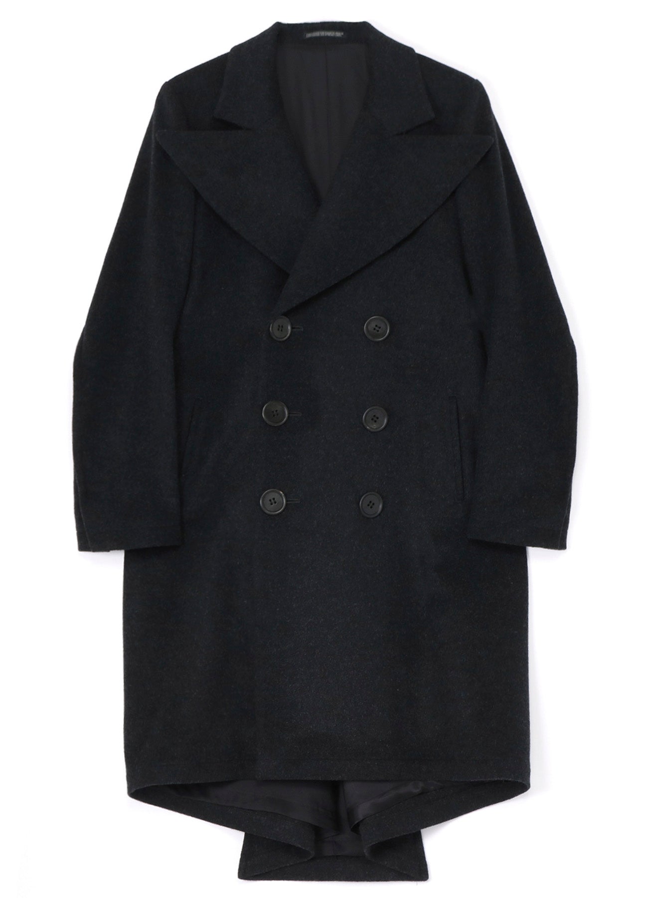 W/CA BEAVER BIG LAPEL DOUBLE COAT