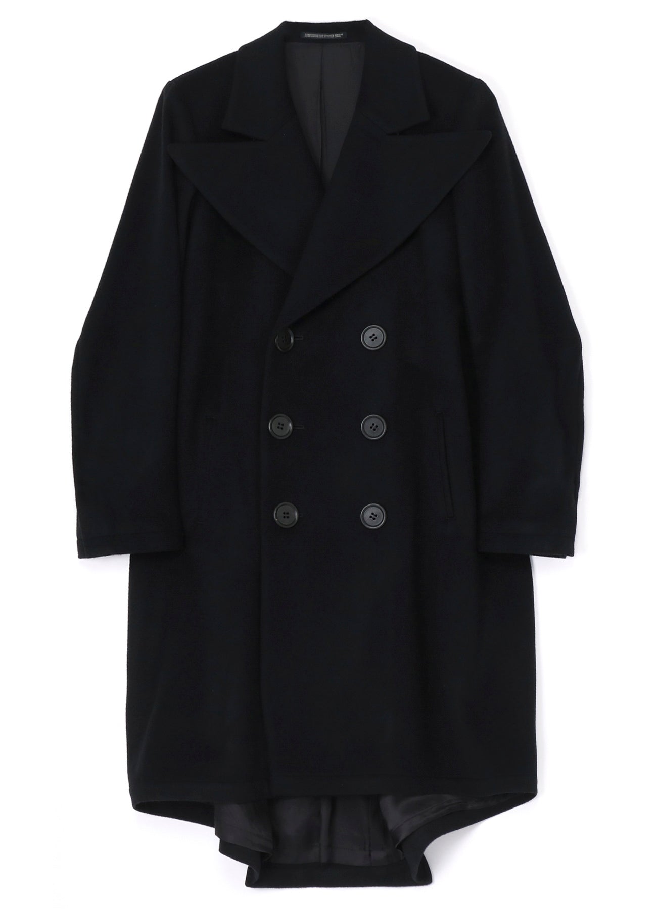 W/CA BEAVER BIG LAPEL DOUBLE COAT