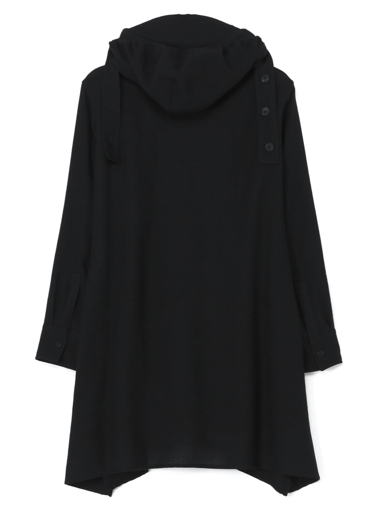 WOOL VIYELLA HOOD MINI DRESS