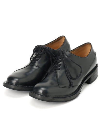 TUMBLED COWHIDE LEATHER DERBY SHOES