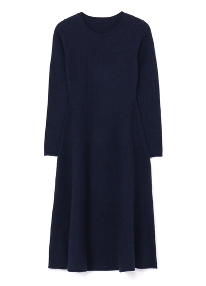 TUCK STITCH FLARE DRESS