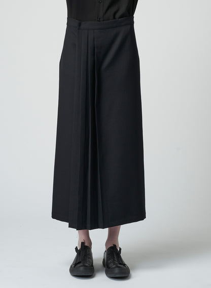 GABARDINE F PLEATED SKIRT