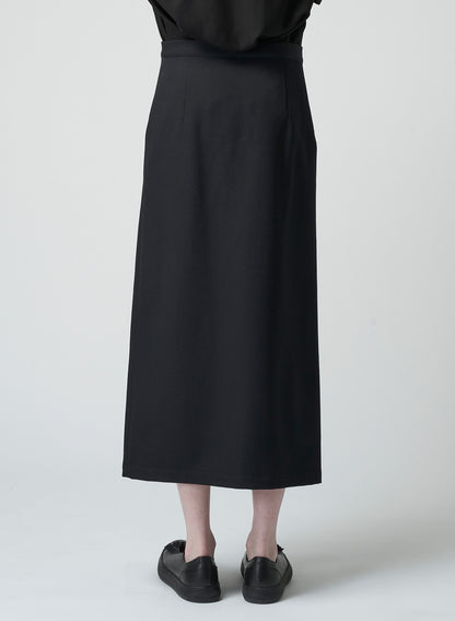 GABARDINE F PLEATED SKIRT