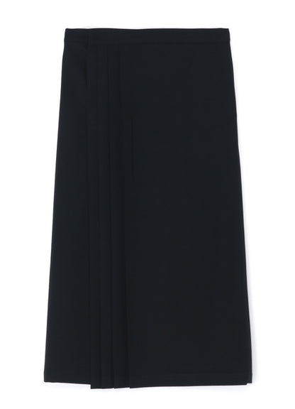 GABARDINE F PLEATED SKIRT