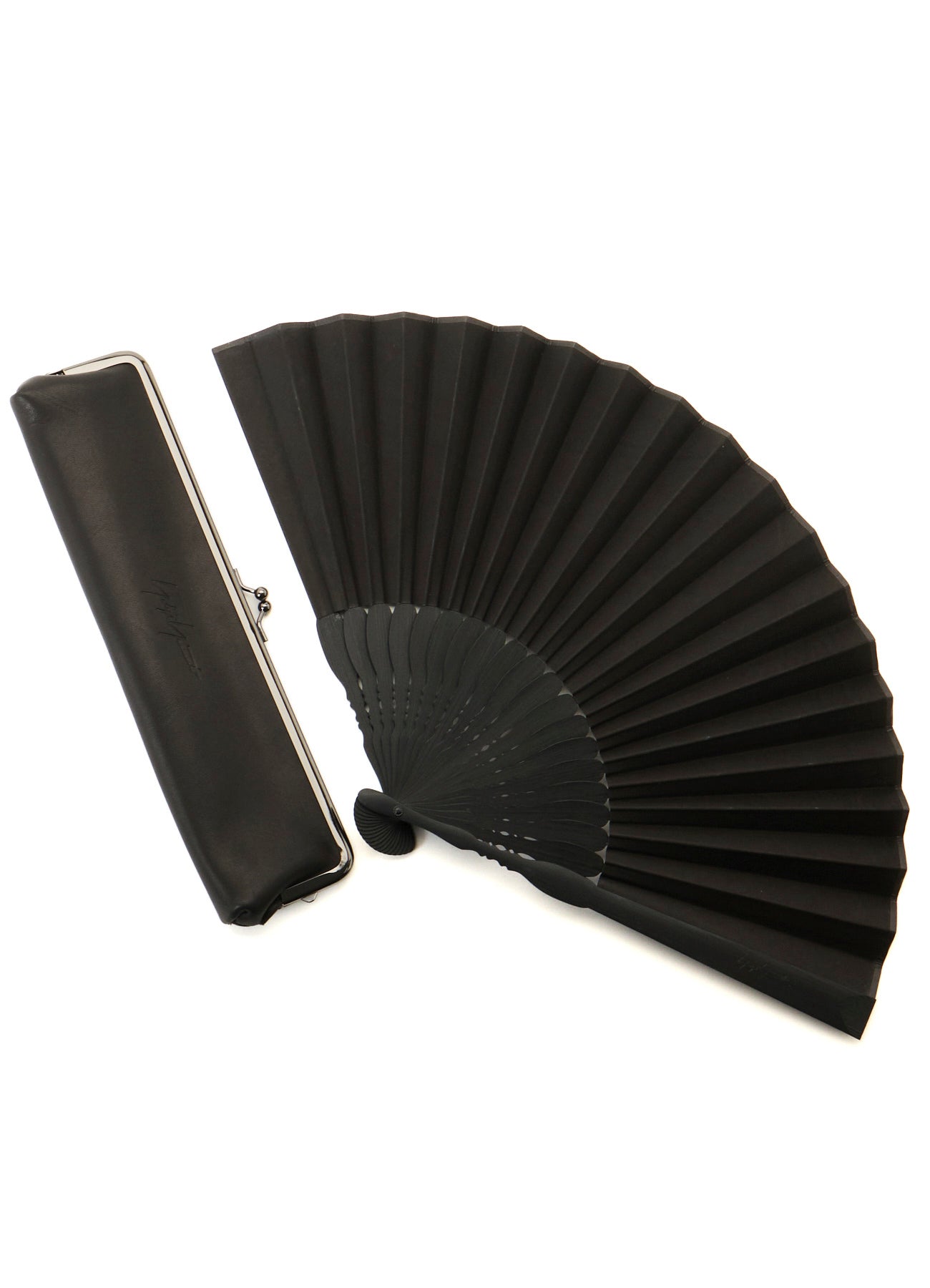 Yohji Yamamoto Leather Folding Fan