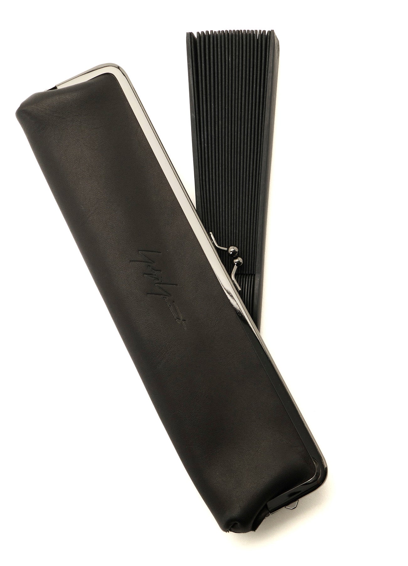 Yohji Yamamoto Leather Folding Fan – THE SHOP YOHJI YAMAMOTO