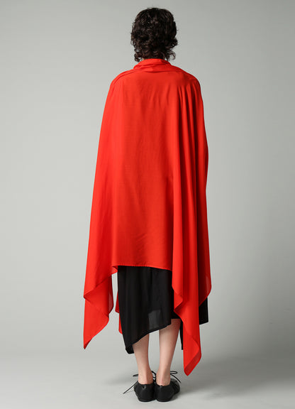 RAYON LAWN ASYMMETRIC DRAPED BLOUSE