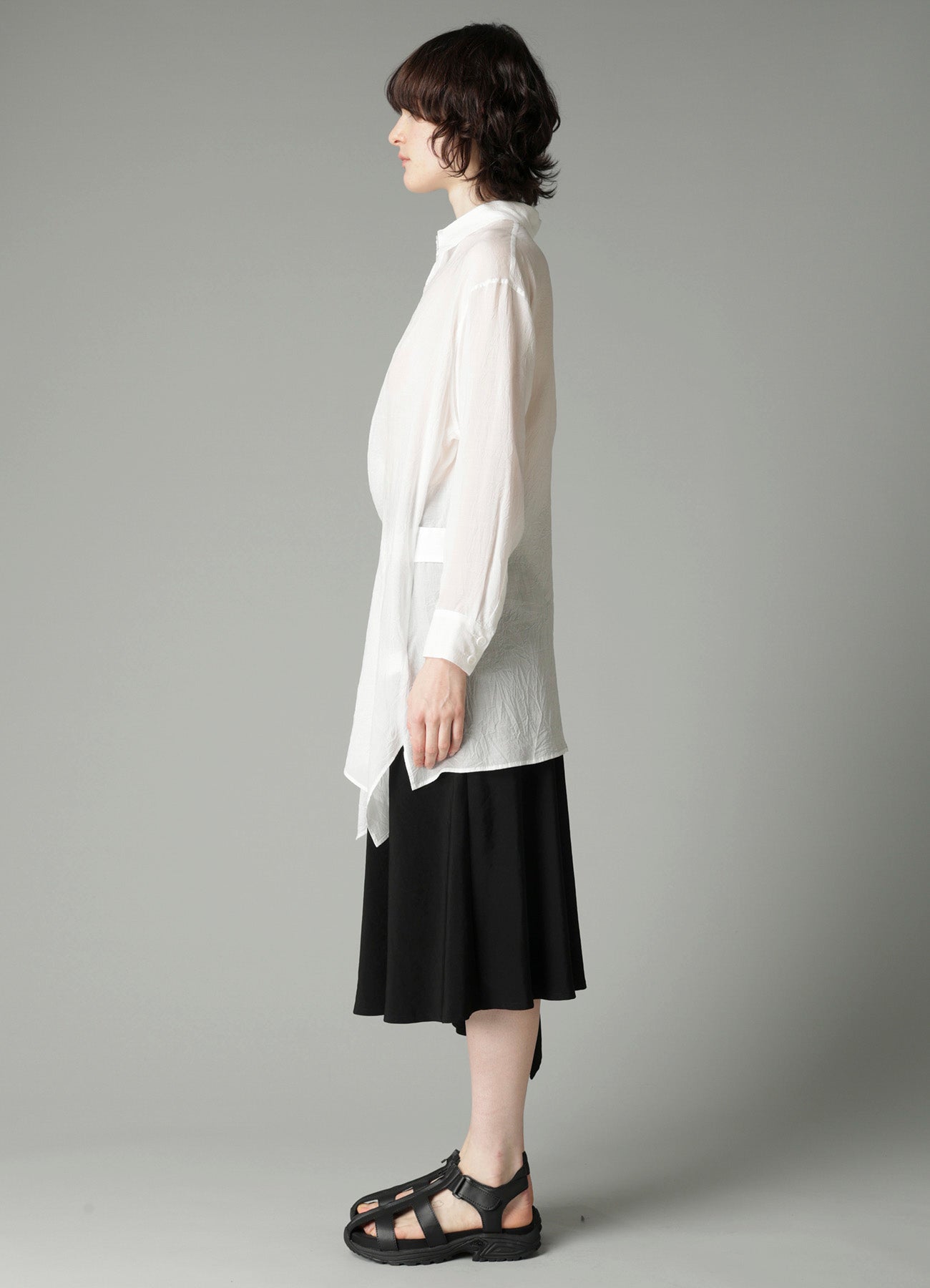 CELLULOSE LAWN F WRAP RELAXED FIT BLOUSE
