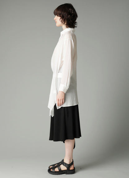 CELLULOSE LAWN F WRAP RELAXED FIT BLOUSE