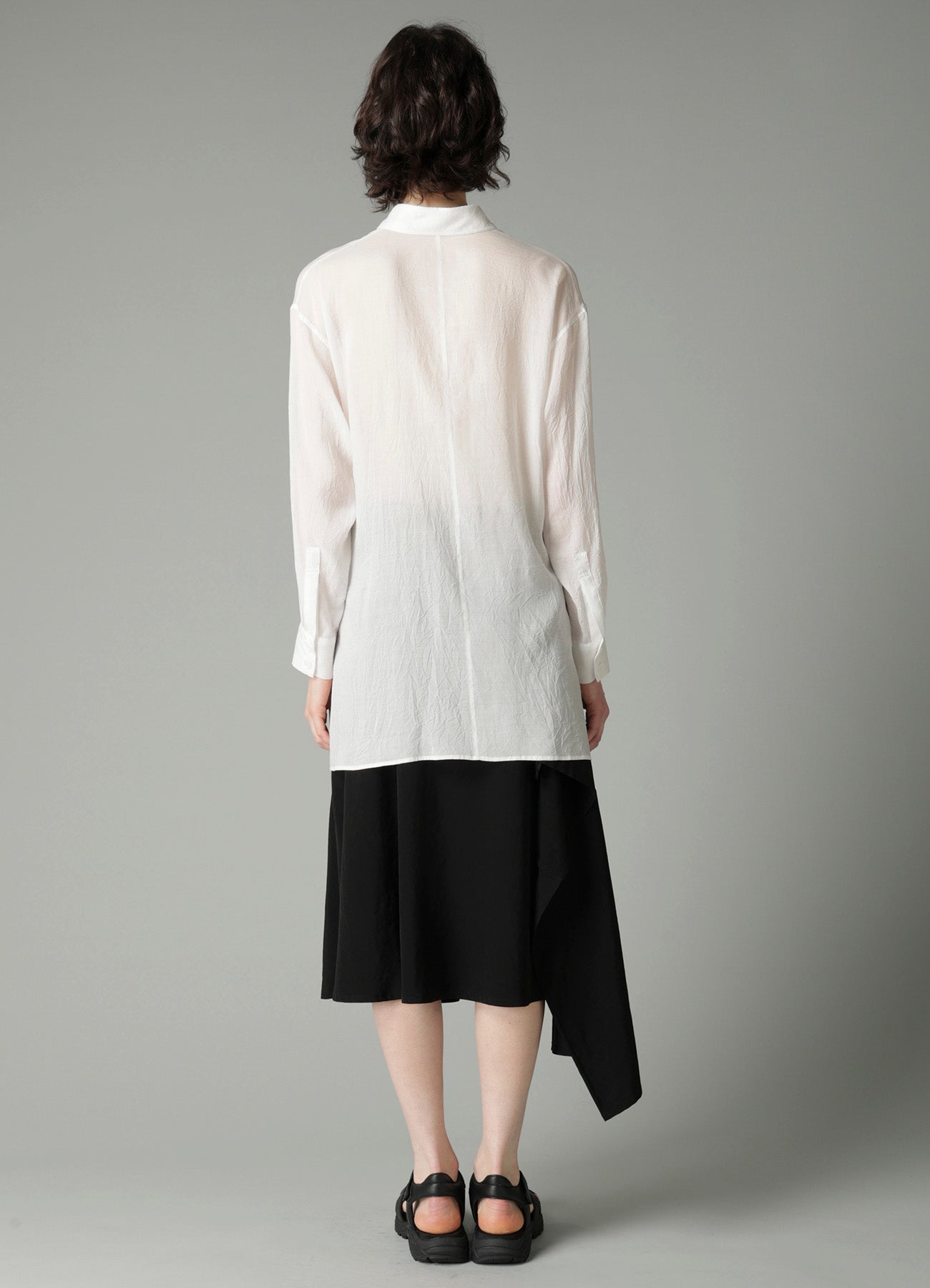 CELLULOSE LAWN F WRAP RELAXED FIT BLOUSE