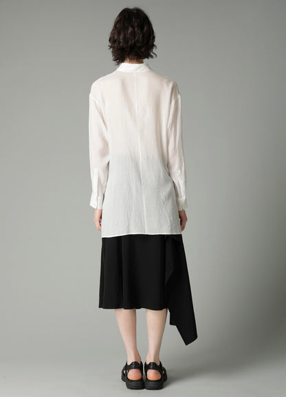 CELLULOSE LAWN F WRAP RELAXED FIT BLOUSE