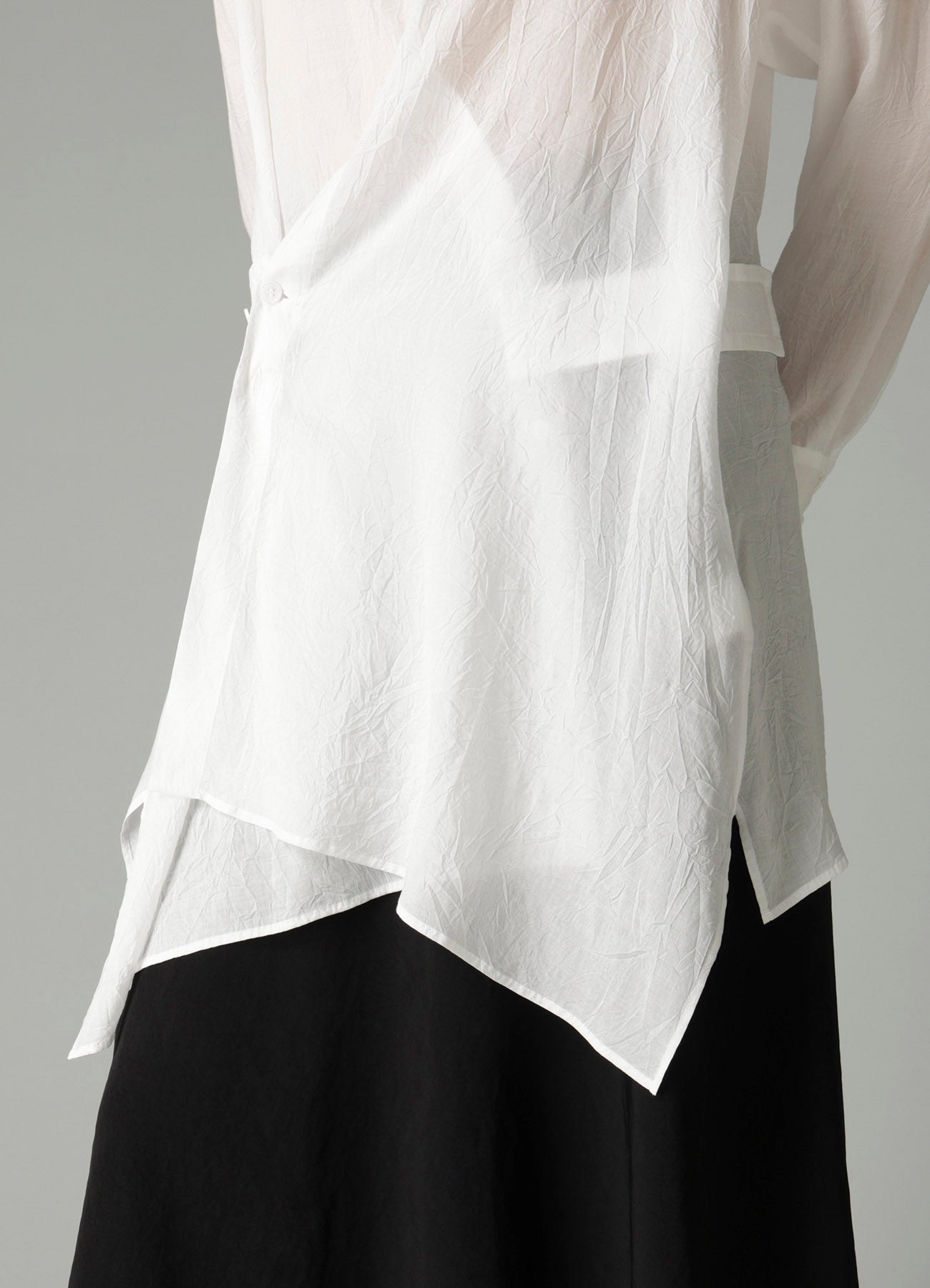 CELLULOSE LAWN F WRAP RELAXED FIT BLOUSE