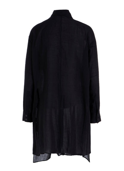 CELLULOSE LAWN F WRAP RELAXED FIT BLOUSE