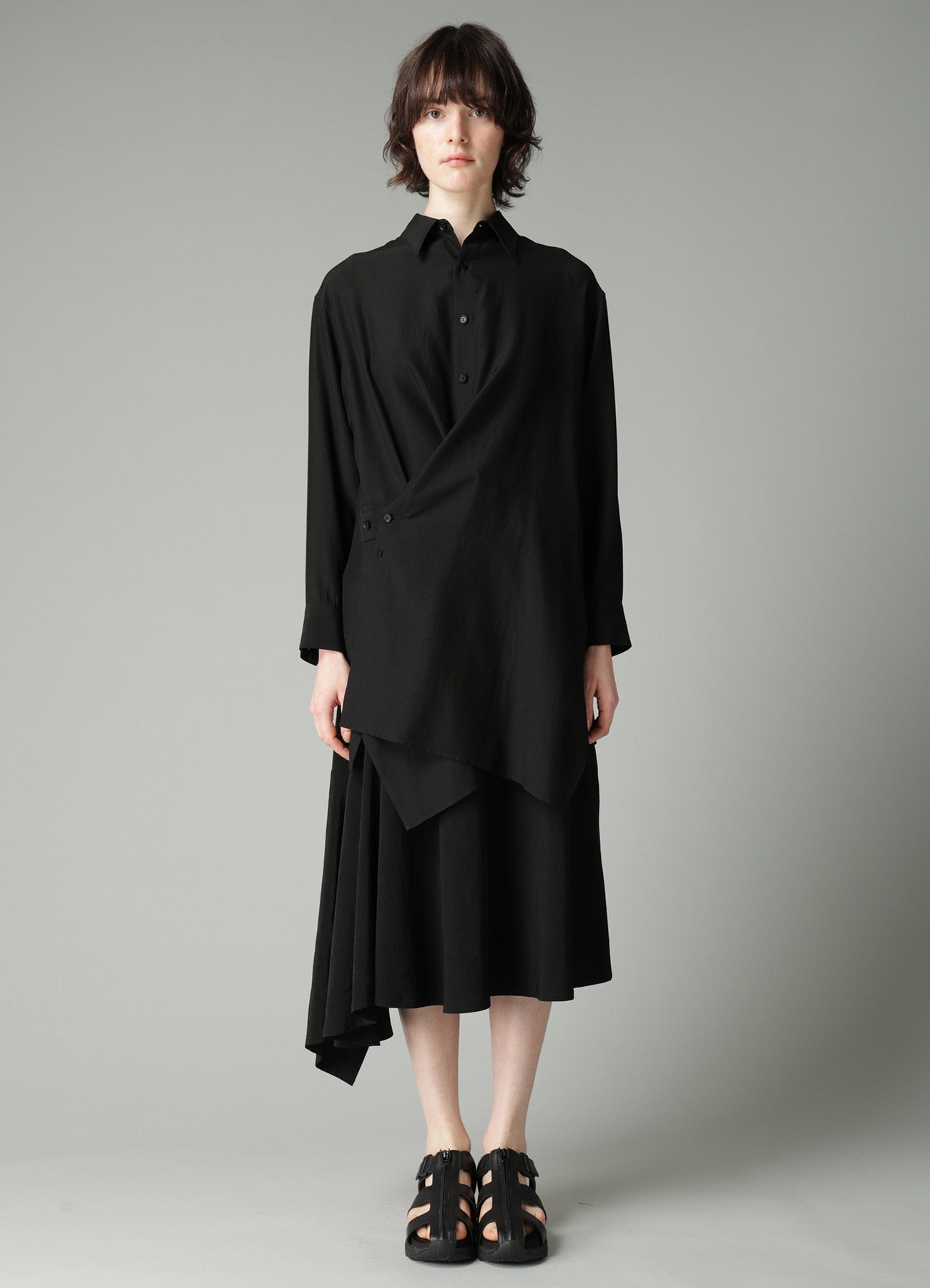 Ry/Si VOILE F WRAP RELAXED FIT BLOUSE