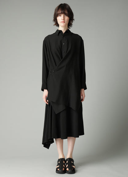 Ry/Si VOILE F WRAP RELAXED FIT BLOUSE