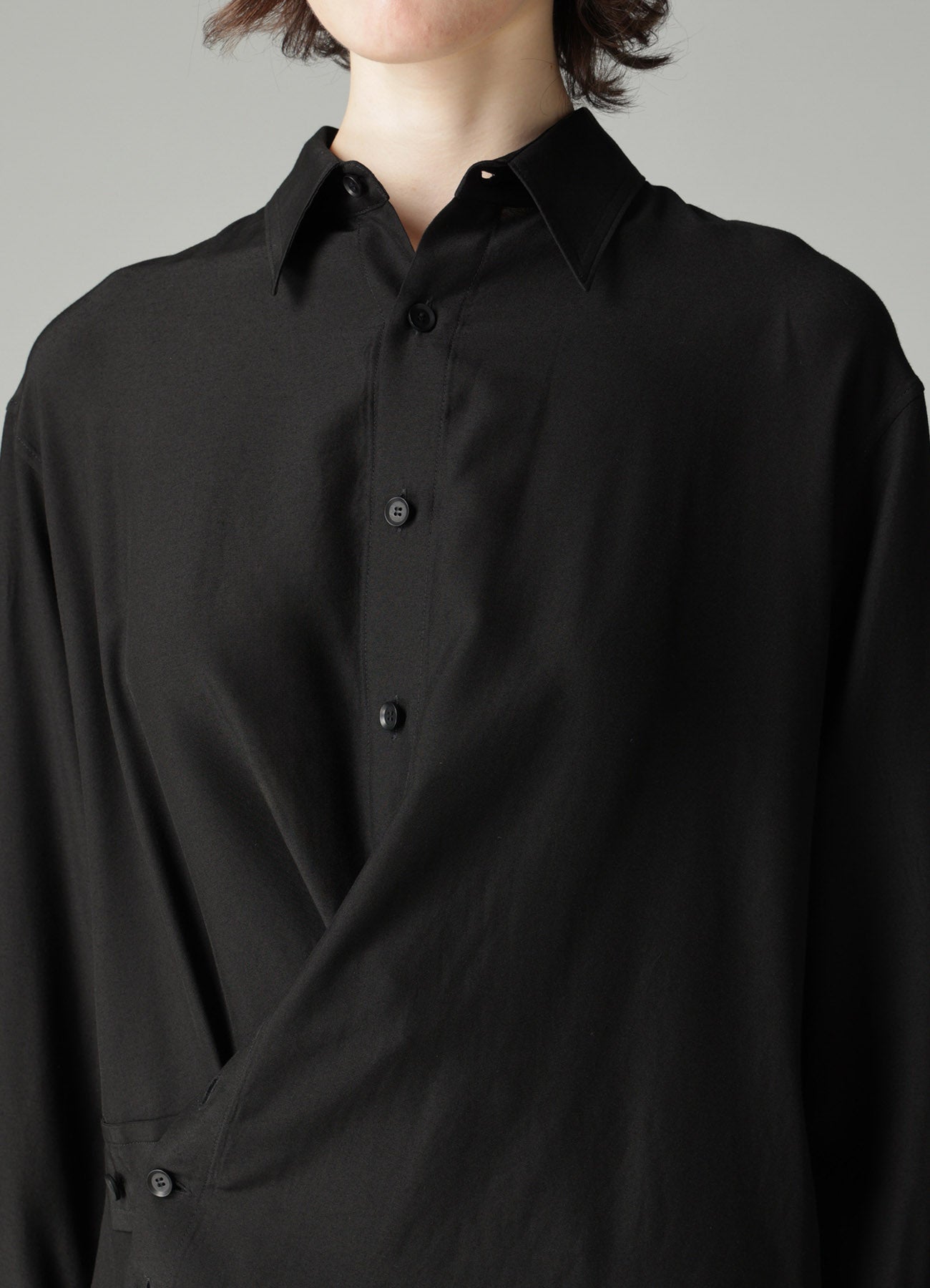 Ry/Si VOILE F WRAP RELAXED FIT BLOUSE