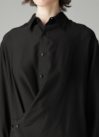 Ry/Si VOILE F WRAP RELAXED FIT BLOUSE