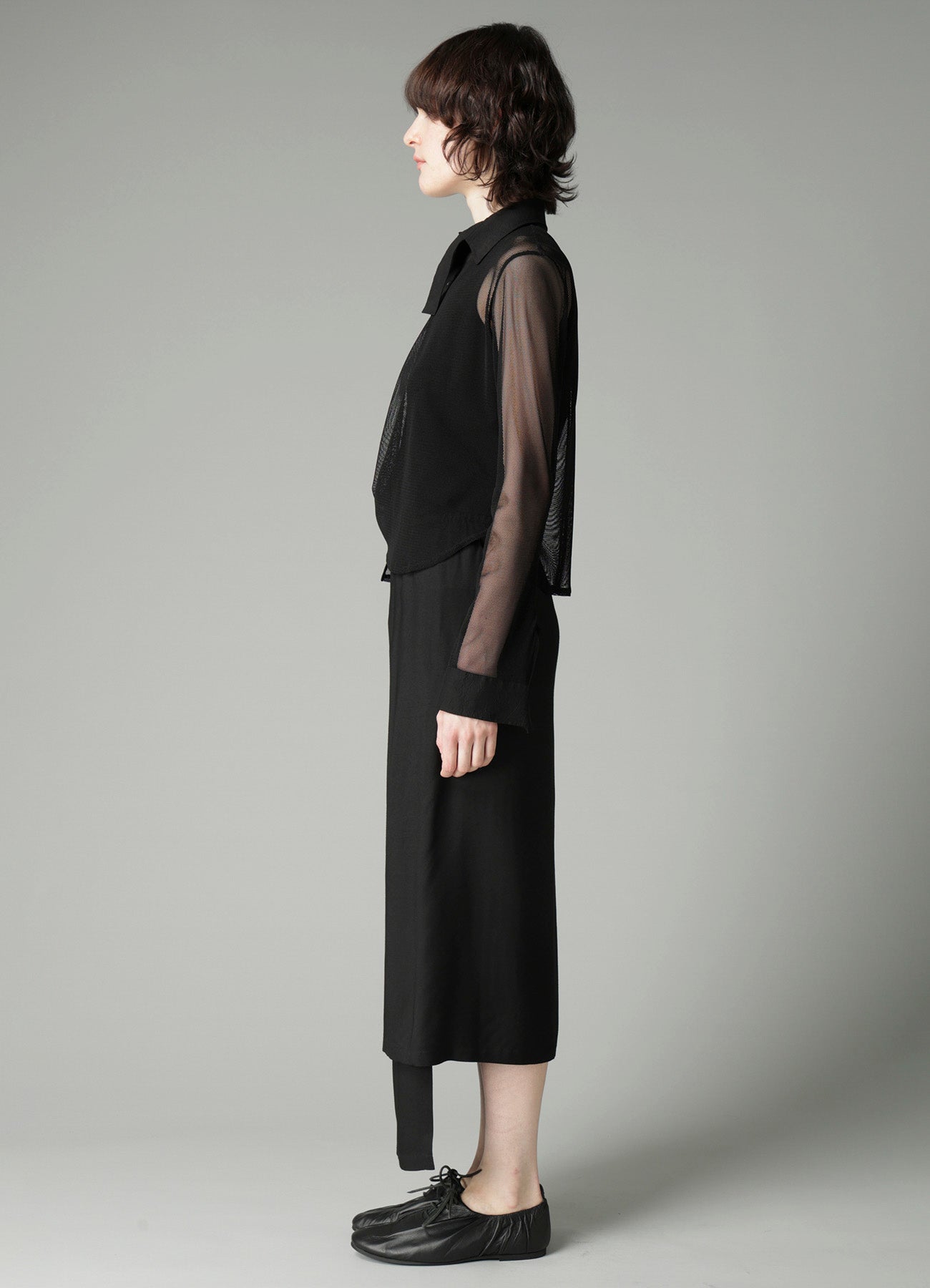 Pe/TULLE  CUFF DETAIL BLOUSE