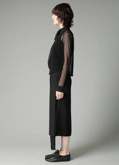 Pe/TULLE  CUFF DETAIL BLOUSE