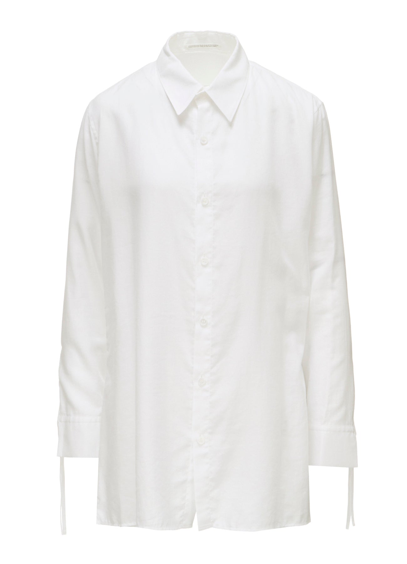 CELLULOSE COTTON VIYELLA STRING DETAIL SHIRT