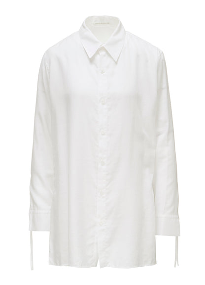 CELLULOSE COTTON VIYELLA STRING DETAIL SHIRT