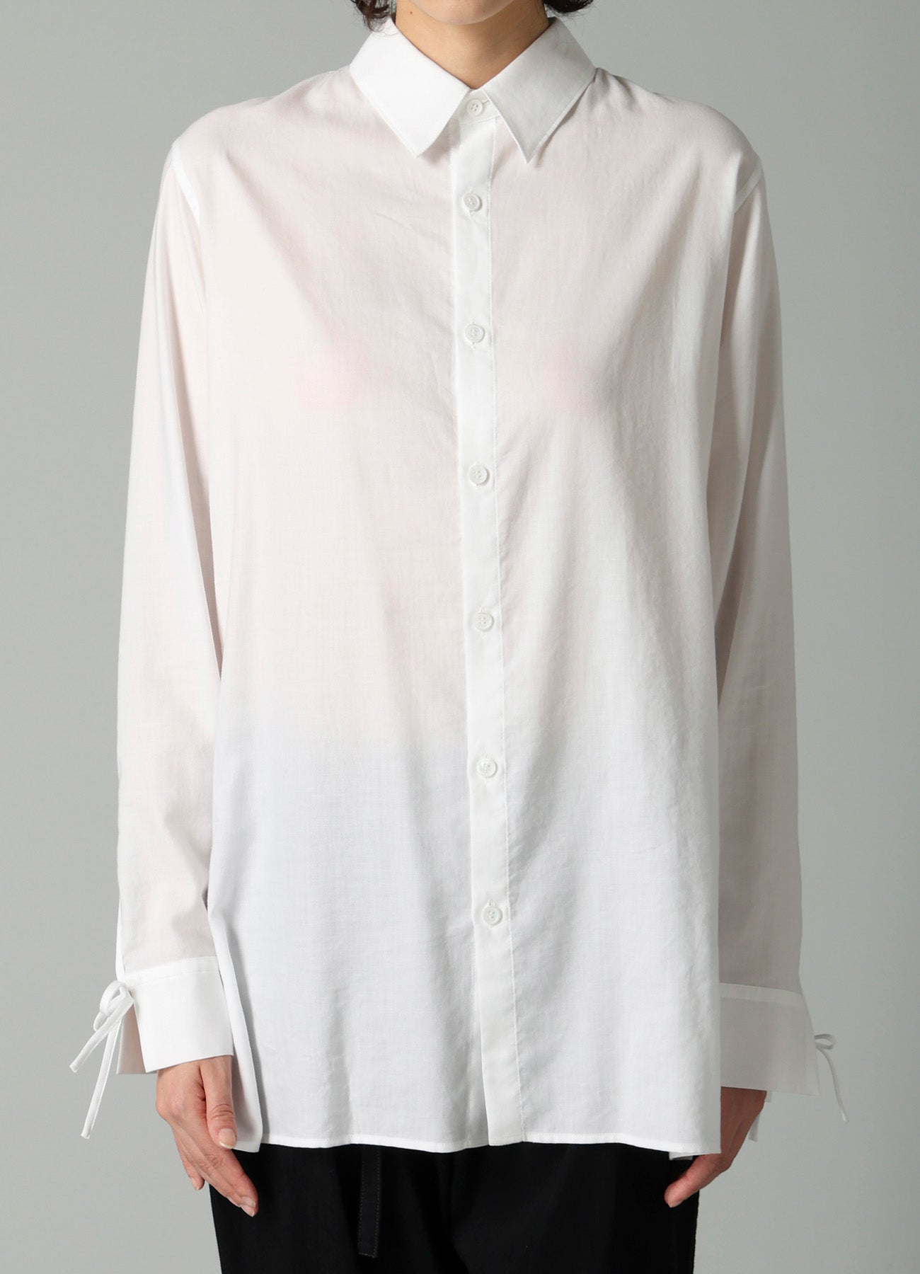 CELLULOSE COTTON VIYELLA STRING DETAIL SHIRT – THE SHOP YOHJI YAMAMOTO