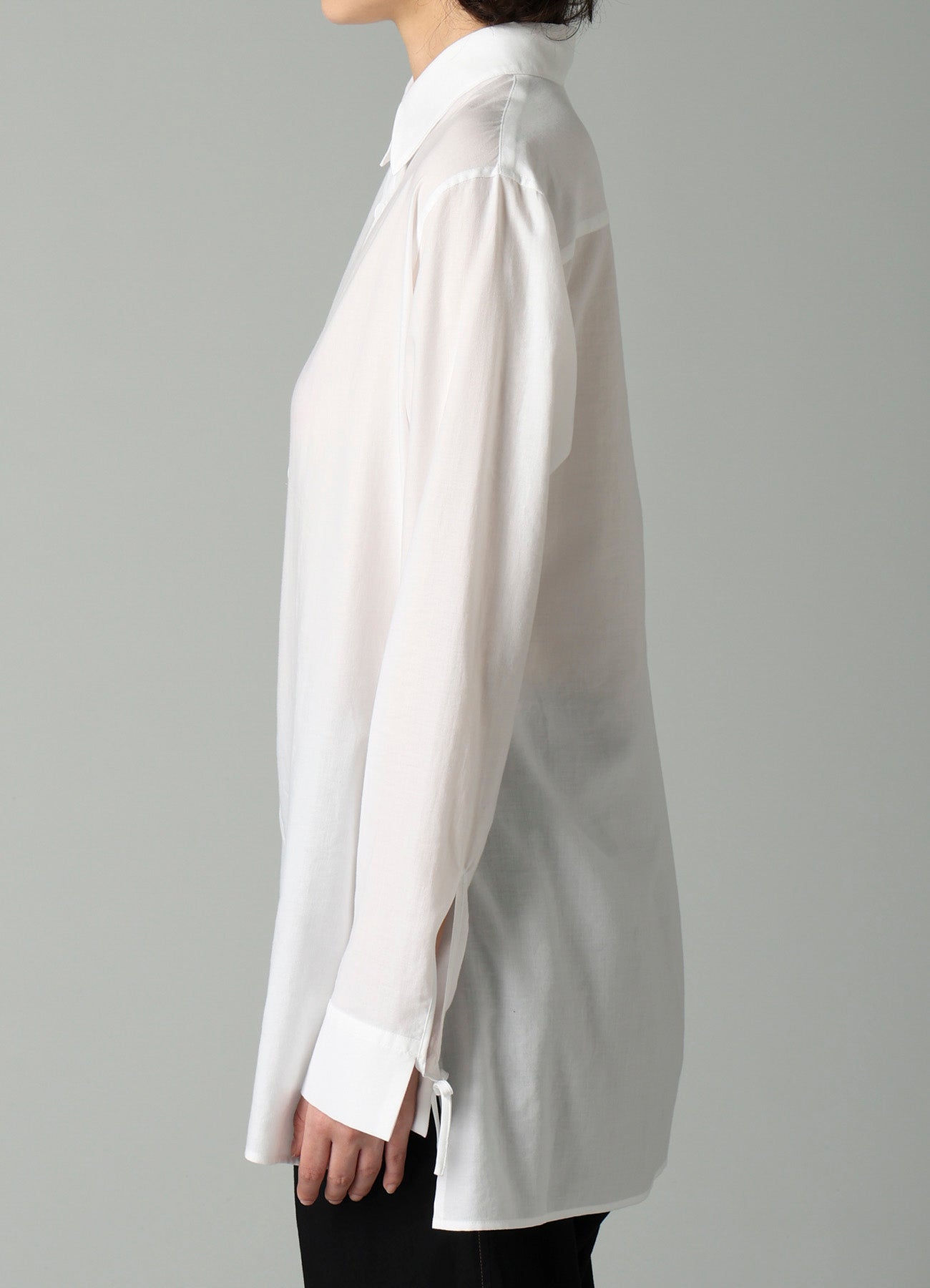 CELLULOSE COTTON VIYELLA STRING DETAIL SHIRT