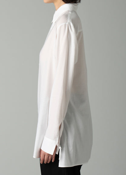 CELLULOSE COTTON VIYELLA STRING DETAIL SHIRT