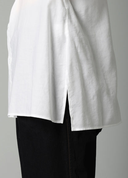 CELLULOSE COTTON VIYELLA STRING DETAIL SHIRT
