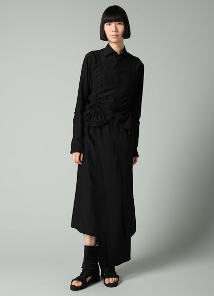 Ry/Si VOILE GATHER DETAIL SHIRT
