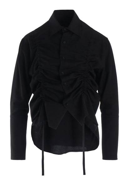 Ry/Si VOILE GATHER DETAIL SHIRT