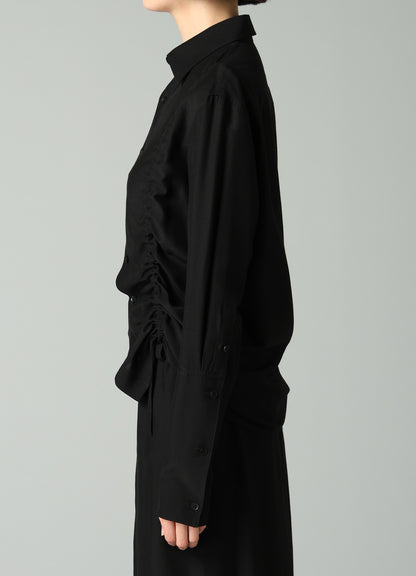 Ry/Si VOILE GATHER DETAIL SHIRT