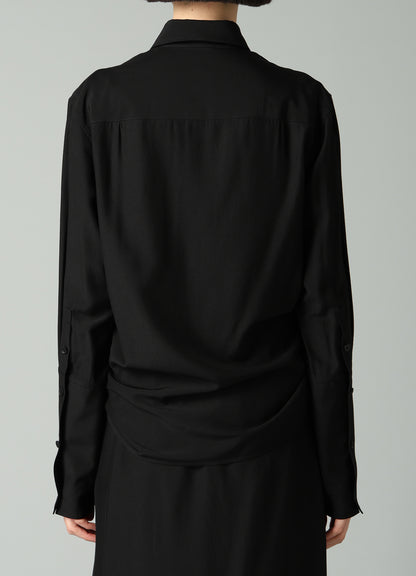 Ry/Si VOILE GATHER DETAIL SHIRT