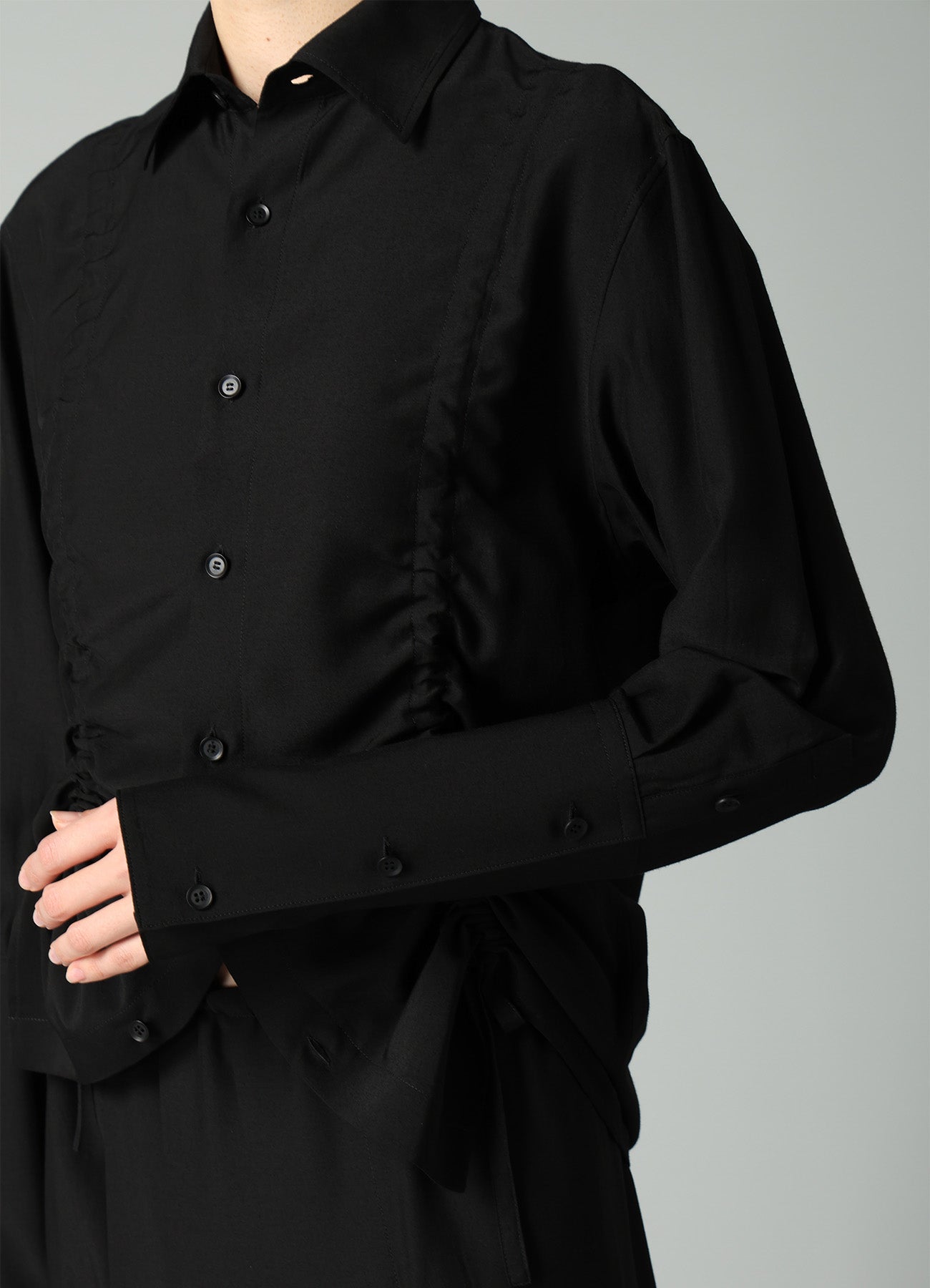 Ry/Si VOILE GATHER DETAIL SHIRT