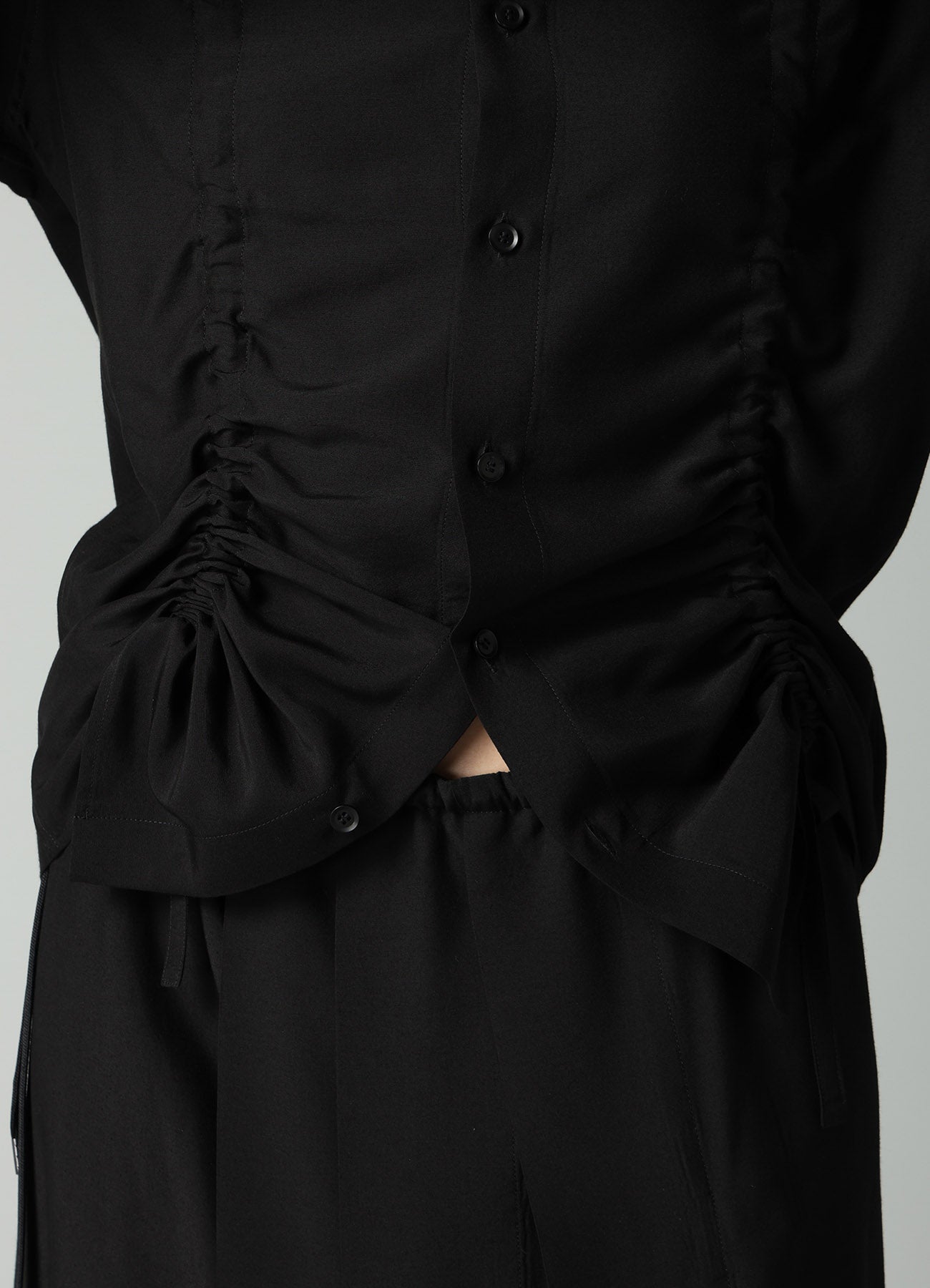 Ry/Si VOILE GATHER DETAIL SHIRT