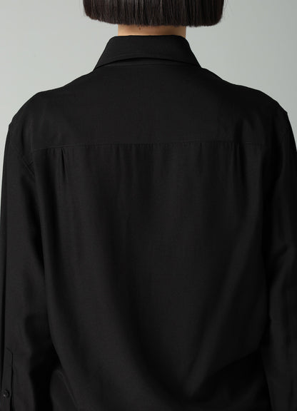 Ry/Si VOILE GATHER DETAIL SHIRT