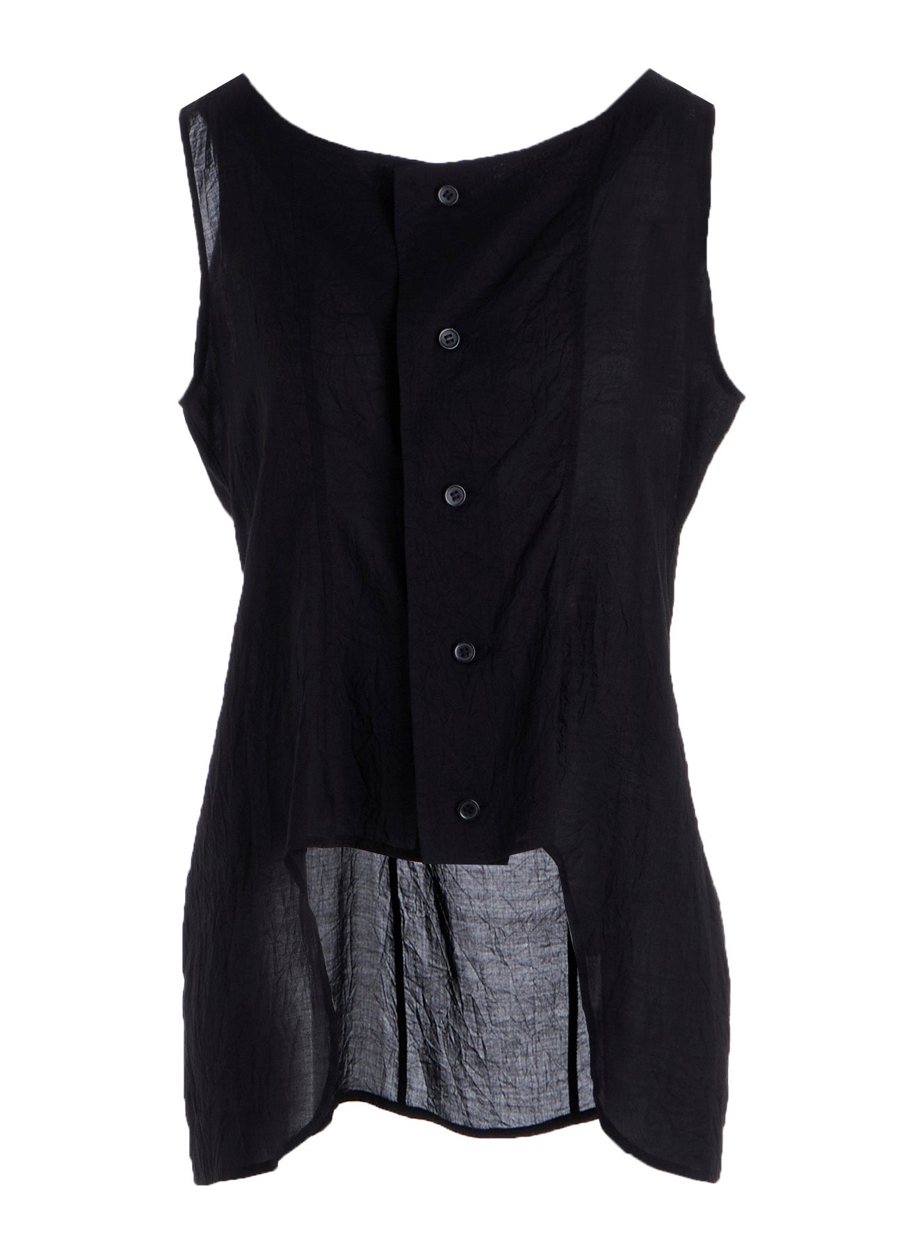 CELLULOSE LAWN SLEEVELESS BLOUSE