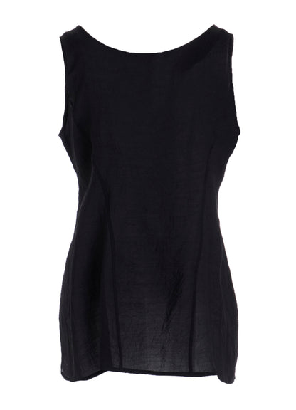 CELLULOSE LAWN SLEEVELESS BLOUSE