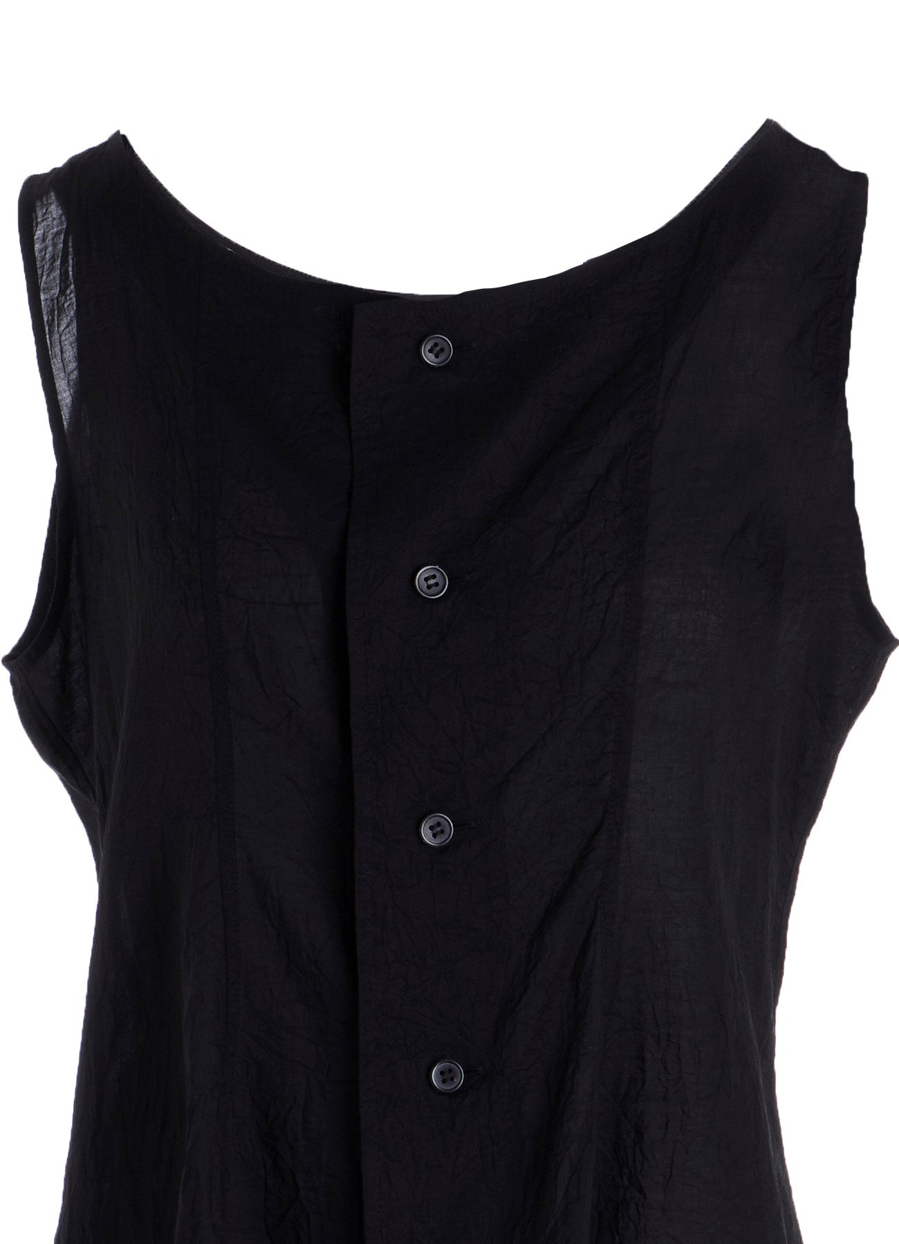 CELLULOSE LAWN SLEEVELESS BLOUSE