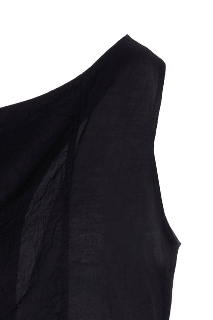 CELLULOSE LAWN SLEEVELESS BLOUSE