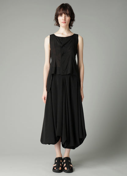 CELLULOSE LAWN SLEEVELESS BLOUSE