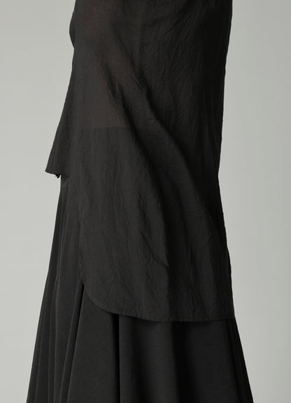 CELLULOSE LAWN SLEEVELESS BLOUSE